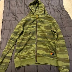 Aviator nation, green army sip up hoodie